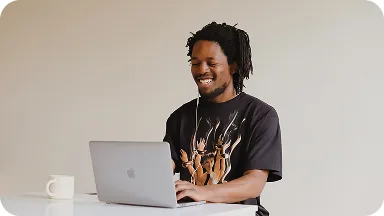 People collaborating on laptops